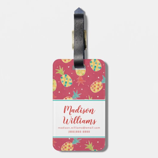 Het is Fun in de Sun Step Bagagelabel (Achterkant verticaal)