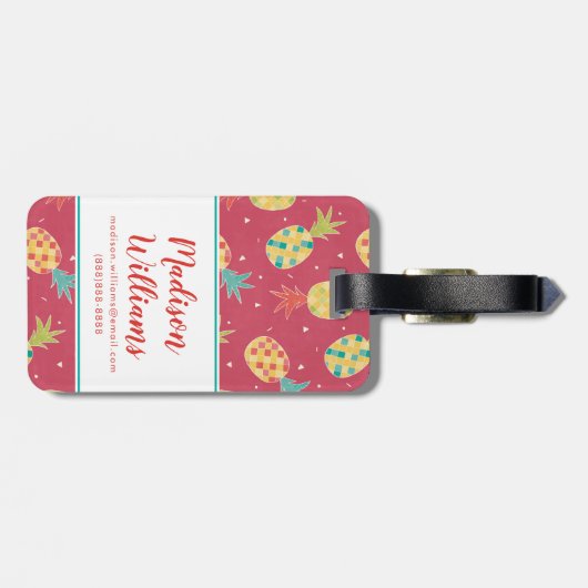 Het is Fun in de Sun Step Bagagelabel (Achterkant horizontaal)