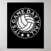 Het is Game Day Y'all Funny Volleyball Player Vbal Poster (Voorkant)