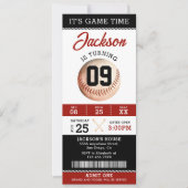 Het is Game Time Baseball verjaardagsfeestje Kaart (Voorkant)