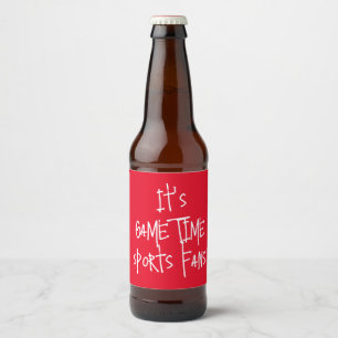 Het is Game Time Sport Fans Bier Etiket