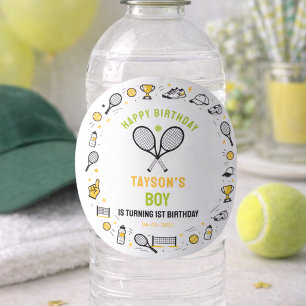 Het is Game Time Tennis 1e verjaardag – Leuk voor Ronde Sticker