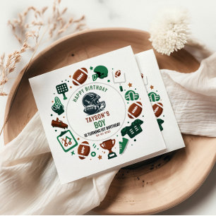 Het is Game Time Voetbal 1e Verjaardag – Leuke Kin Servet