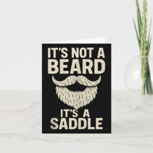 Het is geen baard, het is een zadel - grappig cita kaart
