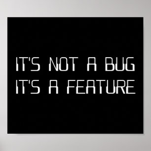 Het is geen Coding Bug Het is een Programmeringsfu Poster