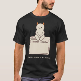 Het is geen demon, het is een Daemon Grappige Unix T-shirt