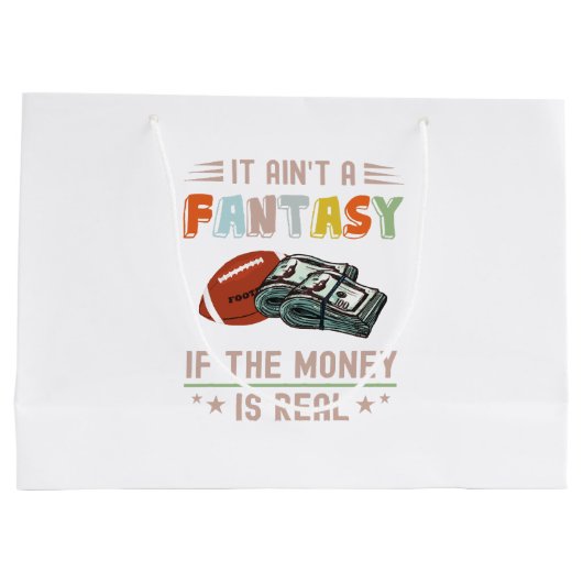 Het is geen Fantastische zaak als het geld echt is Groot Cadeauzakje (Achterkant)