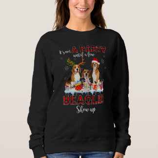 Het is geen feest totdat een paar beagles Show ops Trui