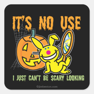 Het is geen gebruik vierkante sticker