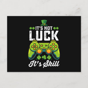 Het is geen geluk dat het Skill Gaming St Patrick' Briefkaart