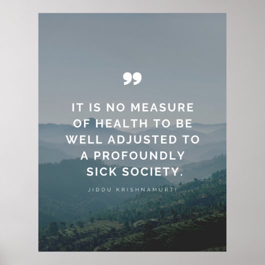 Het is geen gezondheidsmaatregel - Jiddu Krishnamu Poster (Voorkant)