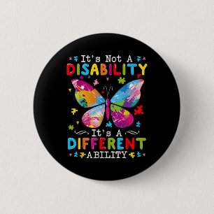 Het is geen handicap, het is een ander vermogen ronde button 5,7 cm