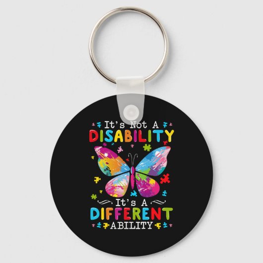 Het is geen handicap maar een andere mogelijkheid sleutelhanger (Voorkant)