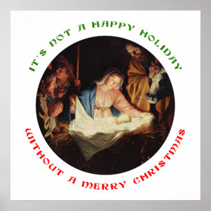 Het is geen Happy Holiday zonder een prettige kers Poster