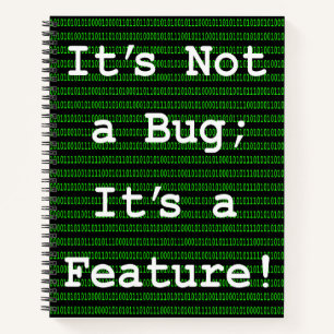 Het is geen insect, het is een eigenschap! notitieboek