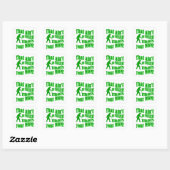 Het is geen krassen, dat is je moeder. vierkante sticker (Vel)