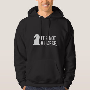 Het Is Geen Paard Grappige Schaakridder Hoodie
