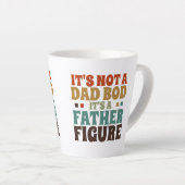 Het is geen pap, het is een vaderdag. latte mok (Rechterhoek)