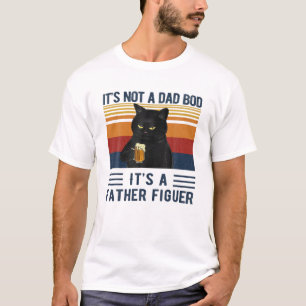 Het is geen pap, maar pappa Black Cat Fat T-shirt