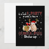 Het is geen partij voordat een paar Guinee Show op Feestdagenkaart (Voorkant / Achterkant)