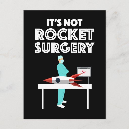 Het is geen Rocket Surgery Briefkaart (Voorkant)