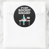 Het is geen Rocket Surgery Ronde Sticker (Tas)