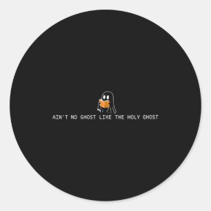 Het is geen spook zoals de heilige geest christen ronde sticker