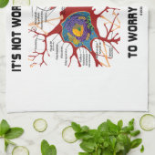 Het is geen synapse om je nu zorgen te maken theedoek (Gevouwen)