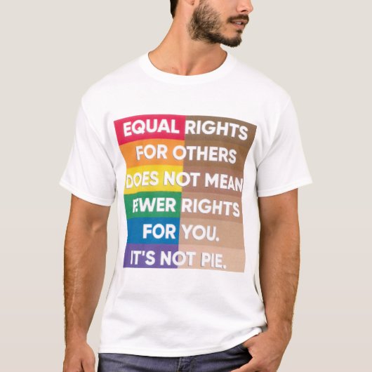 Het is geen taart! t-shirt (Voorkant)