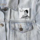 Het is geen theezus vierkante button 5,1 cm (In situ)