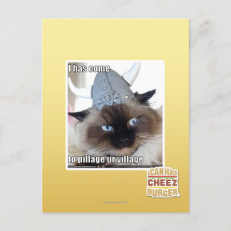 Het is gekomen om ons dorp te plunderen briefkaart