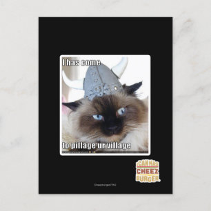 Het is gekomen om ons dorp te plunderen briefkaart