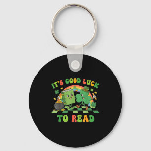 Het is geluk om een St. Patrick's Day-boek gelukki Sleutelhanger
