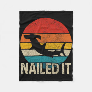 Het Is Gelukt Hammerhead Haai Vintage Grappige Vis Fleece Deken