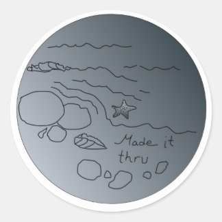 Het is gelukt ronde sticker