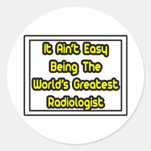 Het is gemakkelijk...de grootste radioloog ter wer ronde sticker