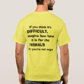 Het is gemakkelijk om VEGAN te zijn! T-shirt (Achterkant)