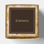 Het is geschreven als kubus bedankdoosjes (Bovenkant)