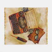 Het is geschreven in het fleece deken (Voorkant (Horizontaal))