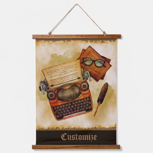 Het is geschreven in het  hangend wandkleed (Voorkant)