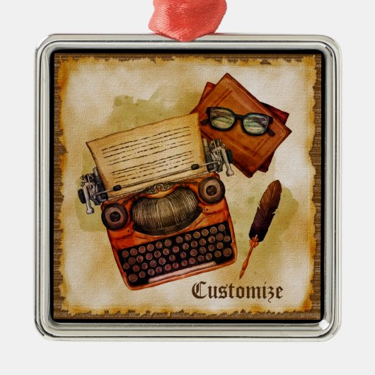 Het is geschreven in het metalen ornament (Voorkant)