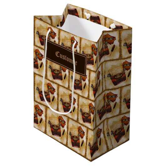 Het is geschreven in  patroon medium cadeauzakje (Voorkant Gekanteld)