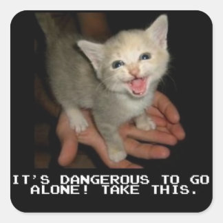 Het is gevaarlijk om alleen Stickers te gaan