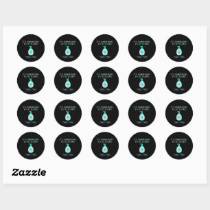 Het is gevaarlijk om alleen te gaan, neem deze sca ronde sticker