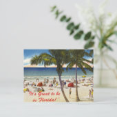 Het is geweldig om in Florida te zijn Briefkaart (Staand voorkant)