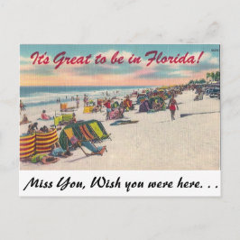 Het is geweldig om in Florida te zijn! Briefkaart