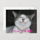 Het is geweldig om mij te zijn briefkaart (Voorkant / Achterkant)