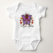 Het is gewoon een Fase Butterfly Cute Funny Quote Romper (Voorkant)