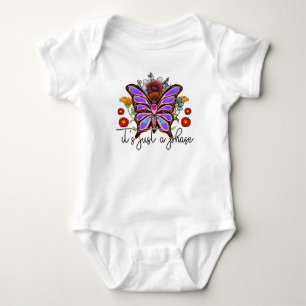 Het is gewoon een Fase Butterfly Cute Funny Quote Romper