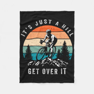 Het is gewoon een heuvel, kom er overheen, fietser fleece deken
